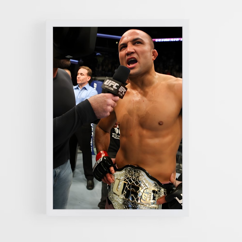 Poster Interview de Champion – affiche MMA (vue 3)